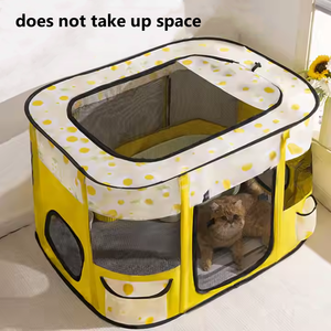 Có Thể Gập Lại Vật Nuôi Lều Nhà Mèo Lều Vật Nuôi Tàu Sân Bay Di Động Vật Nuôi Ngoài Trời Chơi Hàng Rào Con Chó Tàu Sân Bay Hàng Rào Lấy Bằng Chứng Oxford Lều - Product Image 3