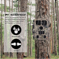 Caméra de surveillance de la faune en plein air avec détection de mouvement, contrôle WiFi 4K via application, grand angle, déclenchement 0,2s