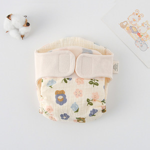 กางเกงผ้าฝ้ายแบบมีเทปสำหรับเด็กใช้ซ้ำได้กางเกงฝึกเด็กลายการ์ตูนผ้าอ้อมเปลี่ยนชุดชั้นใน - Product Image 4