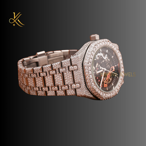 Reloj de diamantes Moissanite de calidad superior con brillo impresionante y diseño elegante para una ocasión elegante de uso diario y formal - Product Image 6