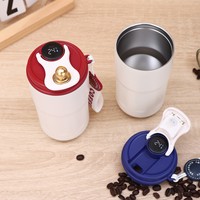 Termos Inteligentes con Recordatorio al Vacío 2025 Tazas de Café de Acero Inoxidable con Pantalla Digital LED de Temperatura Botella de Agua de 450 ml con Cuerda