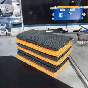 Toalla de Microfibra Ecológica de Alta Absorción para Auto, con Patrón de Piña, Tejido Waffle Anti-Rayones, para Limpieza de Vidrios - Product Image 2