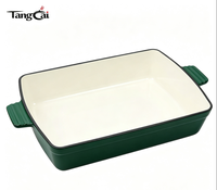 Peralatan Masak Besi Cor Turquoise Cast Iron Cookware Setenamel 7 Buah untuk Rumah Restoran Katering Aman untuk Oven
