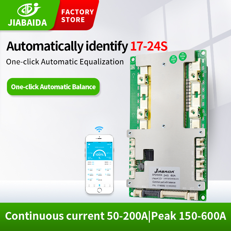 JBD Automatic Identify 17S 20S 21S 24S BMS 60V 72V 82V LiFePO4 Li-ion Battery Pack Battery BMS 40A 60A 100A 150A 200A · image 5