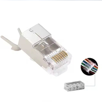 Connecteur RJ45 traversant pour câbles Ethernet Cat.5 UTP, prise modulaire réseau facile à brancher, connecteur RJ45 8p8c modulaire Cat8