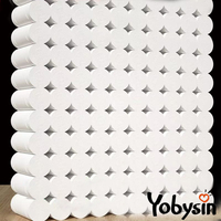 Papier toilette doux gaufré Yobysin 3 plis pour usage hôtelier, prix abordable, échantillon gratuit, MOQ 5000 rouleaux