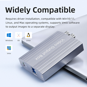 Boîtier de sortie vidéo USB vers HDMI SDI à double canal Unisheen Professional 1080P 60FPS pour la diffusion en direct VMix Studio - Product Image 2