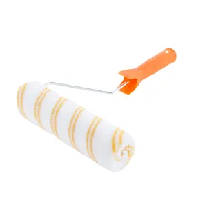 Factory Price Cheap Professional Microfiber Wall Paint Roller Brush With Thickened Plastic Handle