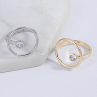 2025 Factory Wholesale Hot Sale Verstellbare versilberte und vergoldete Ringe Pad Blank Zubehör für die Schmuck herstellung