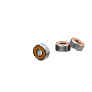 <span class=keywords><strong>ลูก</strong></span>ปืนไฮบริดเซรามิกสแตนเลส ABEC7 3x10x4 มม. ซีลยางสีส้ม สำหรับรอกตกปลา รุ่น S623-2RS พร้อมลูกปืน Si3N4 - Product Image 2