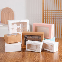 Boîtes d'emballage rigides sur mesure pour cupcakes, tartes aux œufs, muffins et desserts, en matériaux recyclés, avec revêtement UV et gaufrage pour cadres photo