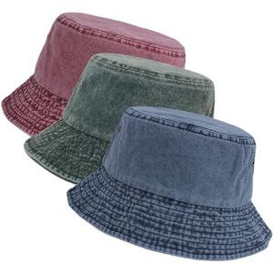 Sombrero de cubo de algodón lavado Unisex diseño de verano al aire libre personalizable hombres y mujeres sombrero de cubo informal - Product Image 6