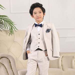 Vêtements pour enfants sur mesure, costume blanc coréen pour garçons, costume formel pour enfants - Product Image 6