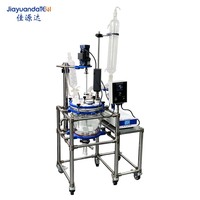 Reactor Homogeneizador Ultrasónico de Síntesis Química de Laboratorio de 20L y 28KHz, Reactor de Vidrio con Cámara Ultrasónica, Precio de Fábrica