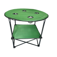 Table pliante d'extérieur portable avec logo personnalisé, cadre en acier léger, design moderne, mobilier de camping pour pique-nique, utilisation en cour, 60 kg