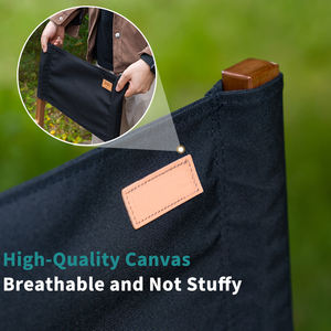 Custom <strong>Bamboo</strong> Folding Director <strong>Chair</strong> with Black Canvas - Product Image 4