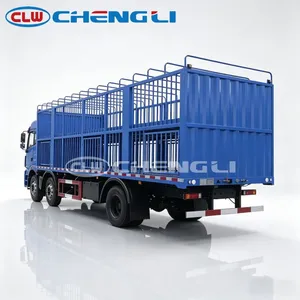 รถบรรทุกขนส่งสัตว์ 8x4 ลดราคาพิเศษ พร้อมทางลาดไฮดรอลิก สำหรับขนส่งสุกร โค แกะ สัตว์ปีก ราคาโรงงาน - Product Image 4