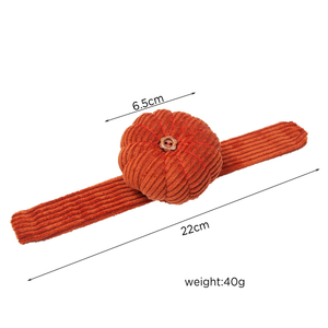 Portaoggetti da Polso a Forma di Zucca in Corduroy, Porta Aghi da Cucito, Cuscinetto Porta Aghi da Polso per Cucito a Mano Fai da Te, Quilting e Artigianato - Product Image 3