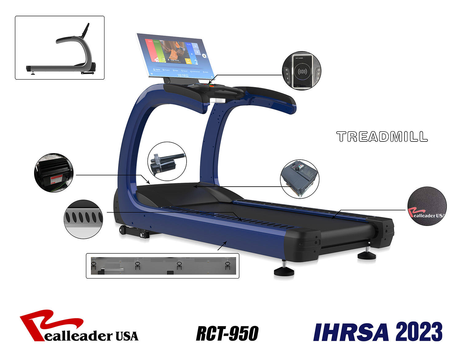 Rct-950 Best Sellers Commercial Treadmill Gym Equipment Fitness of  Treadmill Machine Touch Screen Treadmill