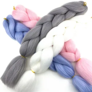Hot sell 24inch Synthetic crochet jumbo hair braid jumbo braiding hair