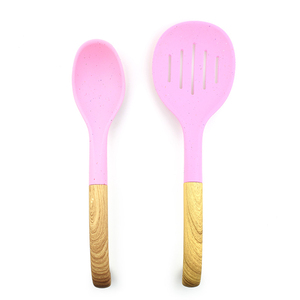 Set di 5 Utensili da Cucina Moderni in Nylon con Supporto, Logo Personalizzato, Rosa, Antiaderenti, Senza BPA, Non Tossici, Marca ODM - Product Image 4