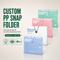 Porte-documents accordéon extensible A4 personnalisé en PP, 5, 8 ou 13 pochettes, avec bande élastique et double fermeture à pression, onglets d'indexation colorés, portable, pour bureau, OEM