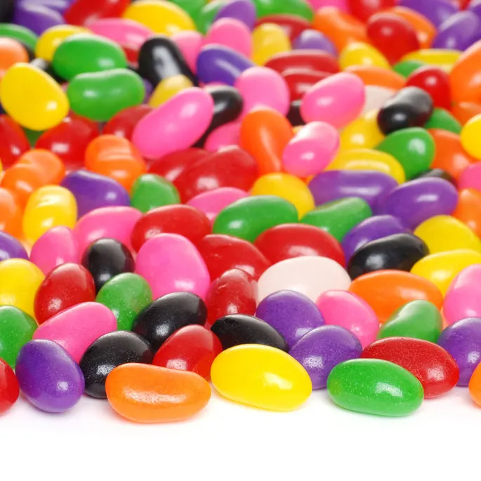OEM hot sell high quality bonbons bulk fruit jelly candy beans for wholesale