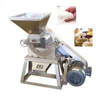 Moulin à grains de type griffe en acier inoxydable 304 grande capacité, moulin à farine de maïs et de riz, broyeur de poudres d'épices et de produits chimiques