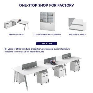Moderne Kantoortafel En Stoel Set Executive Ceo Baas Bureau <span class=keywords><strong>Computer</strong></span> Tafel Groothandel Kantoormeubilair Personeel Bureau - Product Image 6