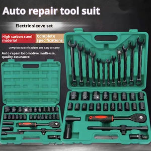 Destornillador de enchufe combinado de mano y juego de llaves de carraca de plástico Caja OEM personalizable para talleres de reparación automotriz en el hogar - Product Image 2