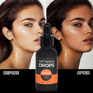 Gouttes autobronzantes pour le visage à marque privée, sérum autobronzant avec acide hyaluronique, autobronzant progressif sans soleil pour une peau éclatante, gouttes bronzantes - Product Image 1