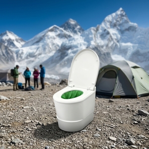 Toilettes portables sans eau à fermeture hermétique, haute technologie, pour situations d'urgence en extérieur et en voyage - Product Image 1