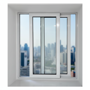 Fenêtre coulissante insonorisée en PVC-U avec double joint en laine pour hôtel et appartement, efficacité énergétique, usine certifiée ISO9001 - Product Image 2