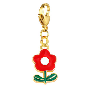 Dijes con Cierre de Langosta con Patrón de Corazón Rojo, Aleación de Zinc, Colgante de Moda Unisex, Accesorios de Regalo - Product Image 5