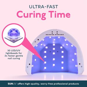 Lámpara <span class=keywords><strong>UV</strong></span> LED para Uñas y <span class=keywords><strong>Luz</strong></span> para Secar Esmalte de Uñas con 3 Temporizadores SUNone Blanca - Product Image 4