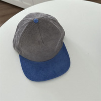 5 Paneel Ongestructureerde Snapback Hoed Met Borduurwerk Logo, 5 Panel Corduroy Baseballpet Hoed