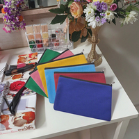 Fabricants de gros Trousse de maquillage en toile épaisse Petite fermeture à glissière Trousse à outils Rangement des outils de quincaillerie Sacs en coton