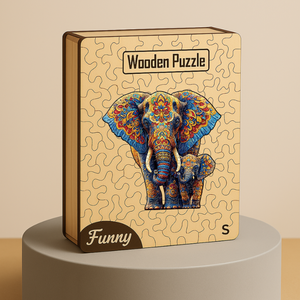 Puzzle colorato animale in legno con pezzi irregolari per adulti <span class=keywords><strong>e</strong></span> bambini creativo rompicapo regalo - Product Image 2
