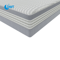 Matelas à ressorts ensachés en mousse à mémoire de forme contemporain, échantillon gratuit, taille Queen, pour chambre et hôtel, 30 cm d'épaisseur, fermeté douce, vente en gros