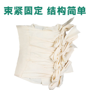 Faja abdominal/peitoral de algodón puro con múltiples soportes, faja posparto/cinturón de sujeción abdominal, transpirable y de uso médico. - Product Image 3
