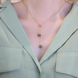 Nuevo Collar con Colgante de Jade Natural de Hotan 2025, Diseño Pequeño, Cadena de Rueda de Transferencia, Nuevo Lanzamiento - Product Image 2