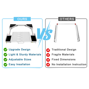 Recién llegado, Kit de apilamiento de base de soporte <span class=keywords><strong>para</strong></span> lavadora con estante <span class=keywords><strong>para</strong></span> lavadora y secadora, balancín apilable, gran oferta en EE. UU. - Product Image 5