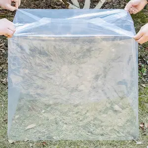 Grand poly sac en plastique transparent de haute qualité durable et pratique de 50 à 200 microns pour l'emballage en carton