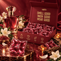 Coffret Cadeau de Luxe Romantique Premium 60 Capsules de Lessive Parfumées avec Détachant et Soin des Tissus pour Magasins de Cadeaux