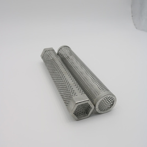 304 дымовая труба для барбекю из нержавеющей стали, бытовой металлический круглый генератор холодного дыма, шестиугольная 12-дюймовая дымовая трубка - Product Image 4