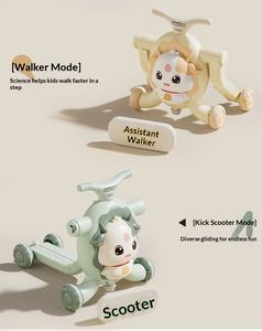 Andador Musical Multifuncional 4 en 1 <span class=keywords><strong>para</strong></span> Bebés, Juguetes Educativos, Carro de Paseo, Scooter, Andador con Ruedas Ajustables - Product Image 2