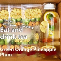 Fabrieksgroothandel Ananas Pruim Groene Sinaasappel Gemengde Fruitthee Zoet Geurende Individuele Thee Zakjes 10g Bulk FD Water