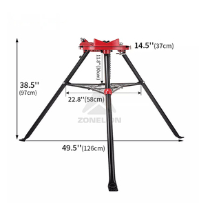 H401 Heavy-Duty của nhãn hiệu chuỗi Vise sức mạnh công nghiệp băng ghế dự bị Vise với hàm mới cho Xây dựng ống kẹp - Product Image 2