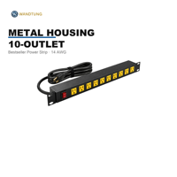 PDU (unité de distribution d'alimentation) de type USA, 19 pouces, 1U, configuration personnalisable, haute capacité de charge, multiprise PDU