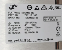 Module redresseur d'alimentation CC Eltek 48V 3000W Flatpack2 48/3000 HE G2 241119.105 pour équipement d'infrastructure sans fil